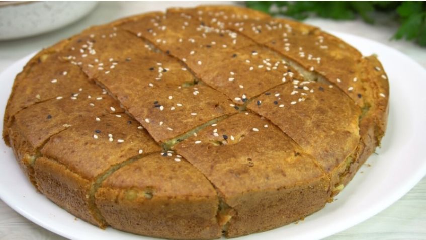 Заливной пирог на кефире: ода кулинарному искусству