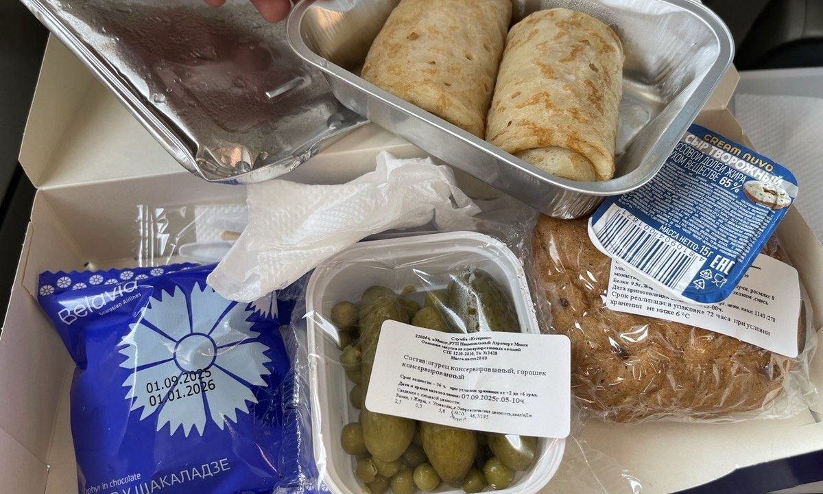 Белавиа расширяет меню: новое дополнительное питание на рейсах