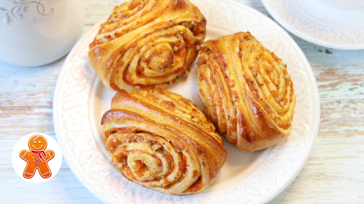 Как создать идеальные булочки с курагой и грецкими орехами