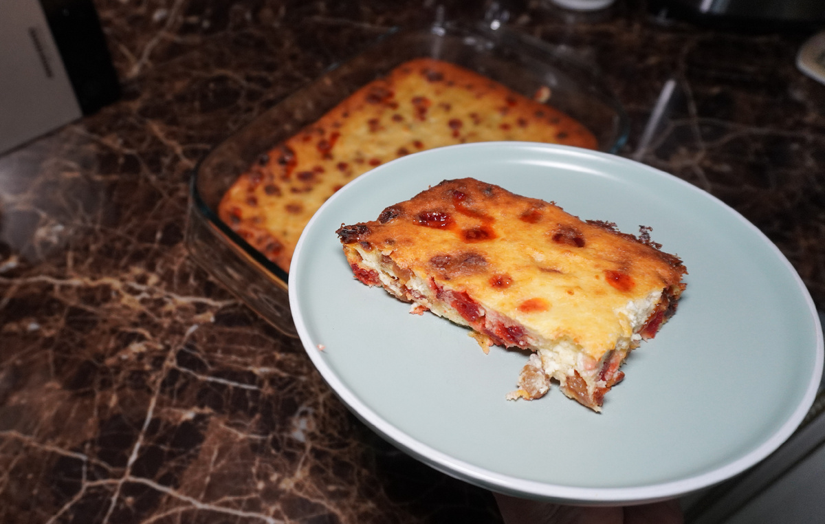 Вкусная творожная запеканка с манкой без добавления сахара