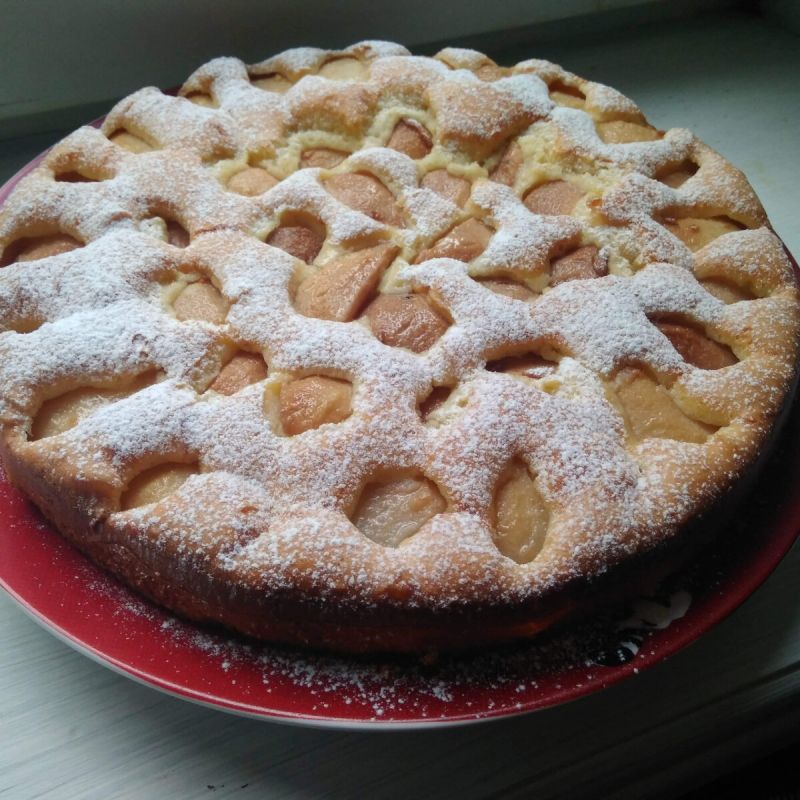 Нежный грушевый пирог