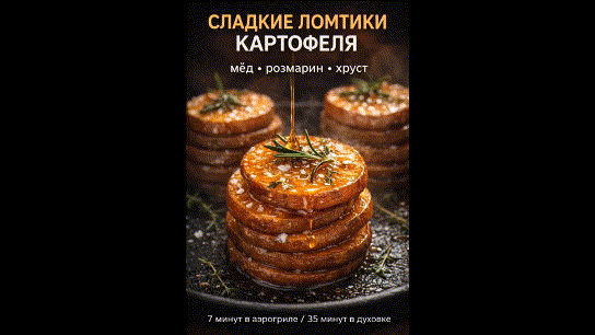 Идеальные запеченные ломтики сладкого картофеля с медово-травяной заправкой
