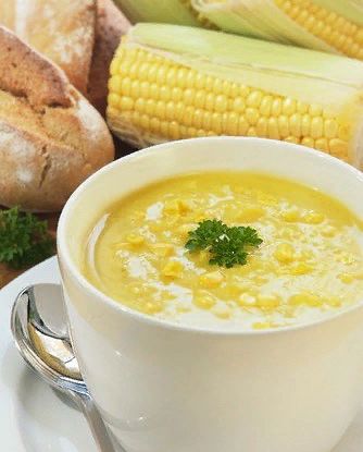 Нежный сливочный суп из кукурузы для вашего стола